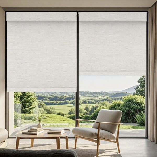 Aprilsmart No Drill Motorized Roller Shades