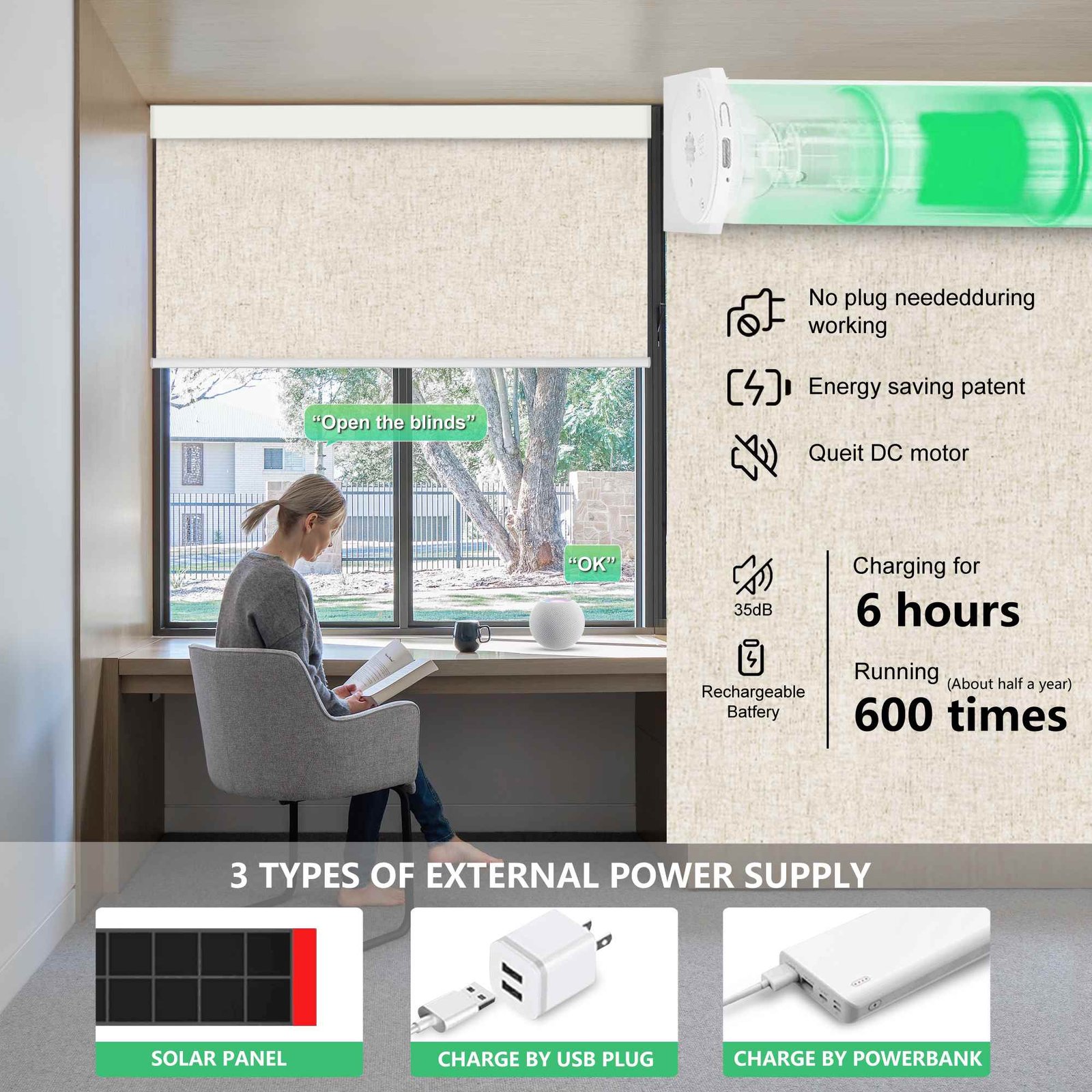 Blackout Roller Shades linen3