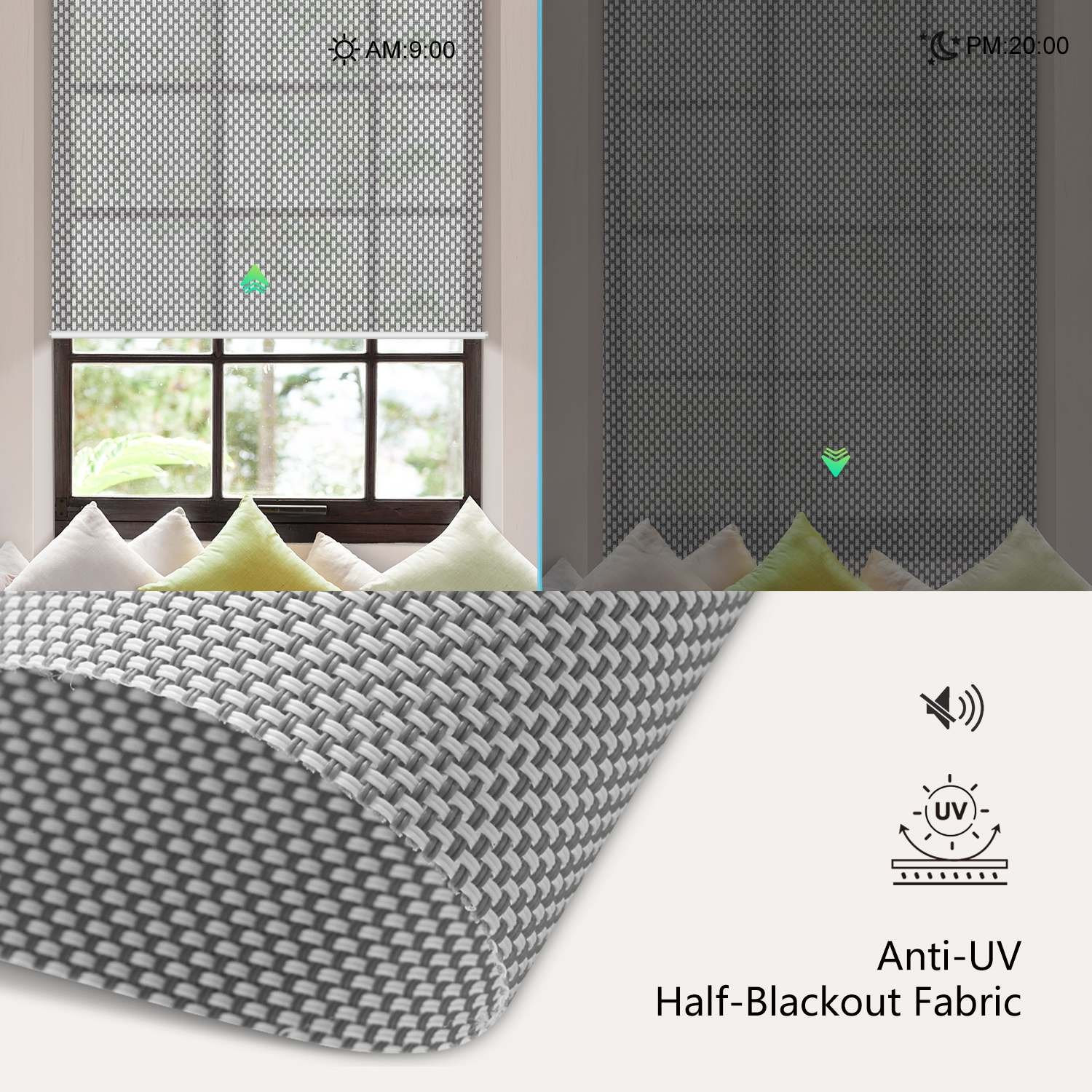 Light Filtering Roller Shades aventus33