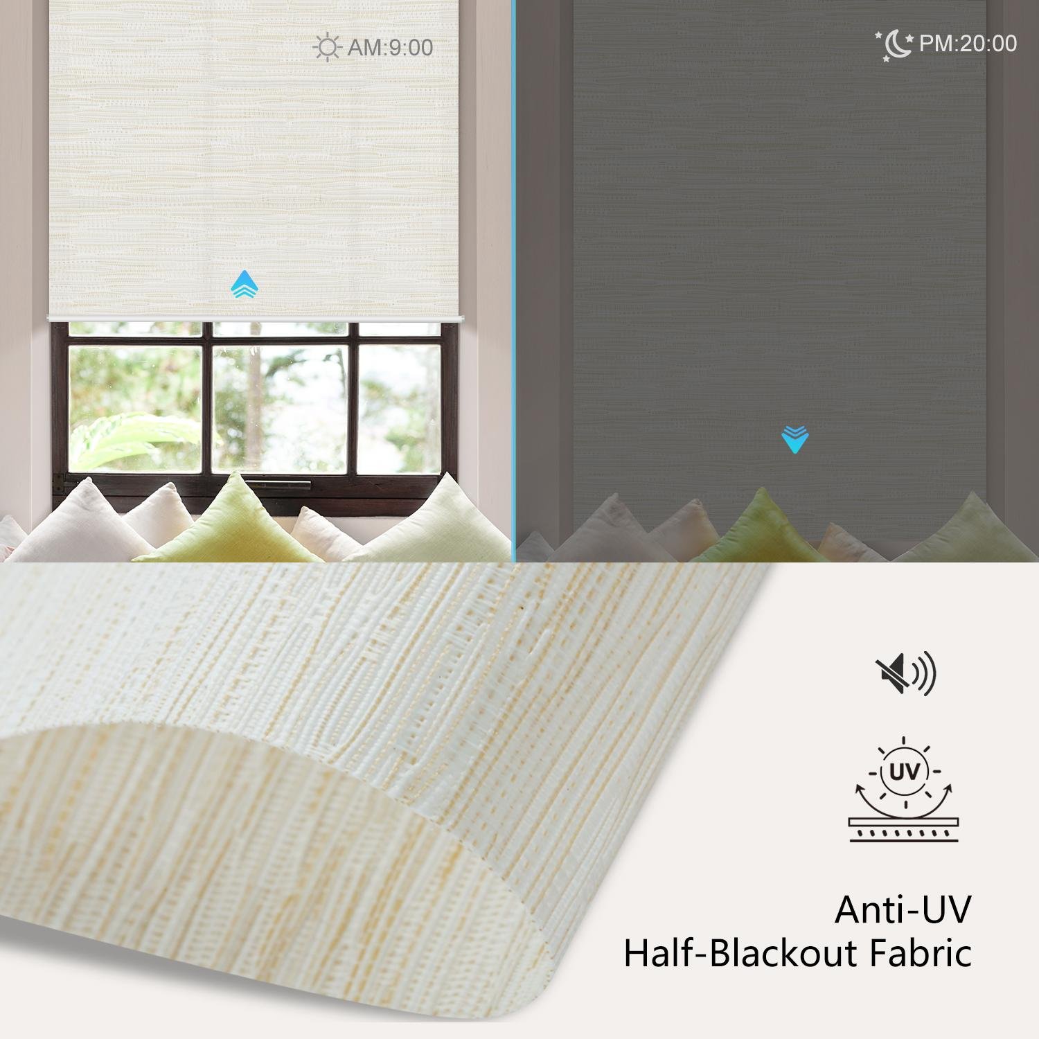 Light Filtering Roller Shades safari23