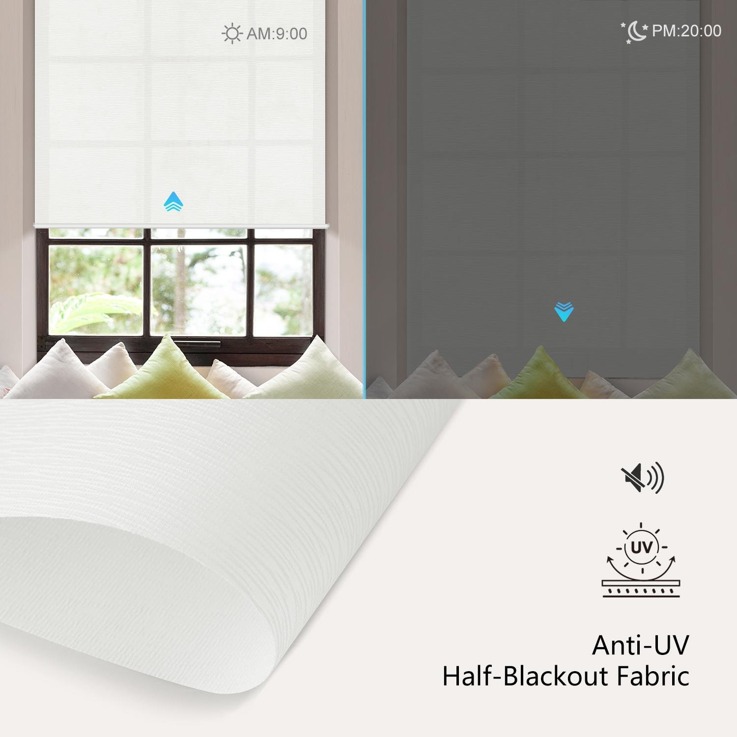 Light Filtering Roller Shades treebark13