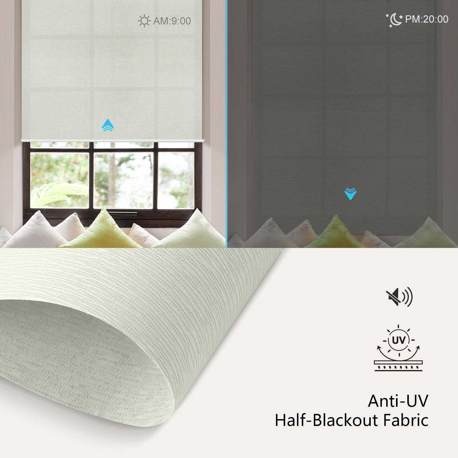 Light Filtering Roller Shades treebark22