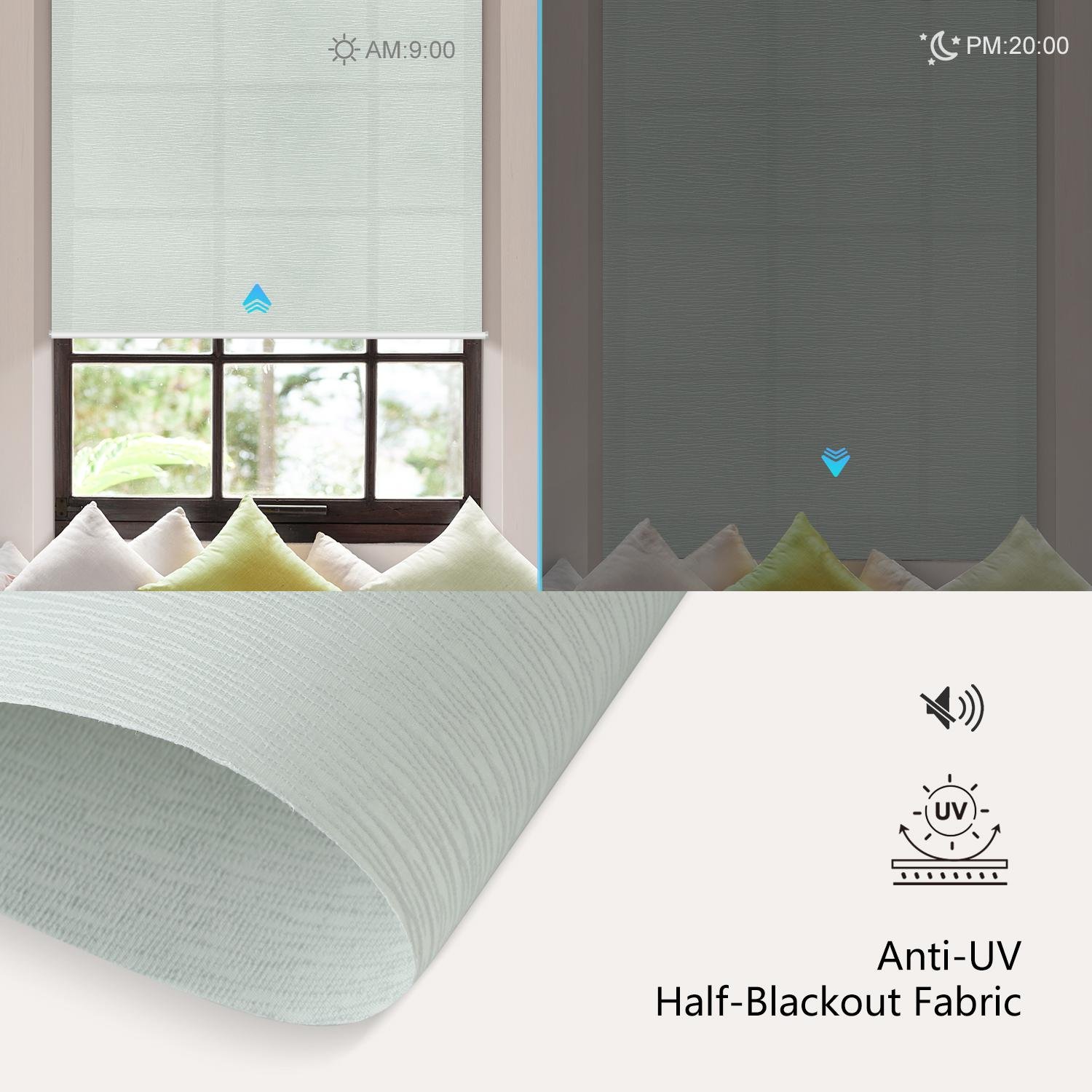 Light Filtering Roller Shades treebark32