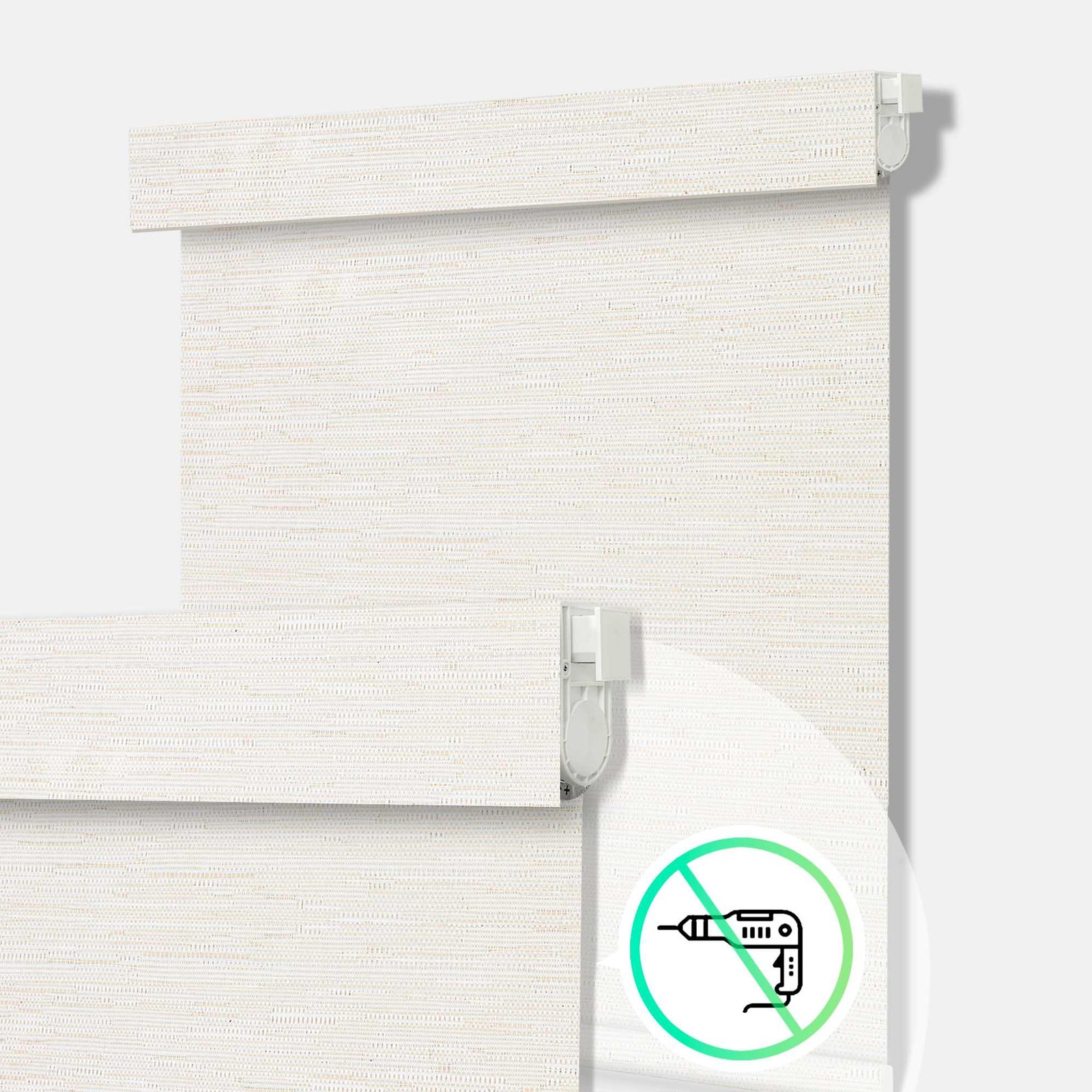 No Drill Motorized Roller Shades safari1