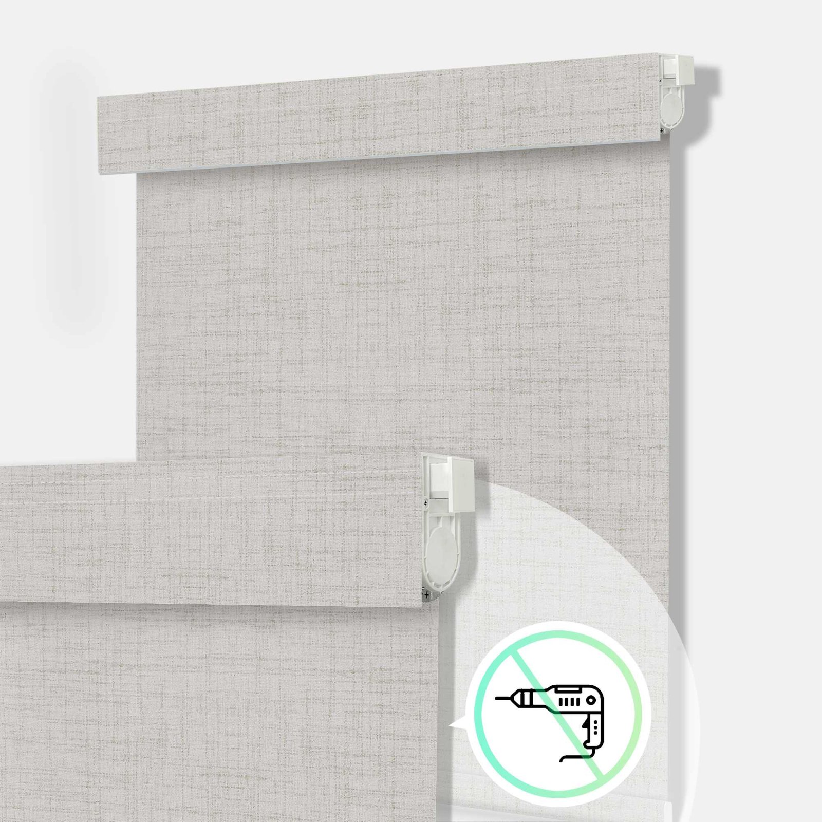 No Drill Motorized Roller Shades vigor1
