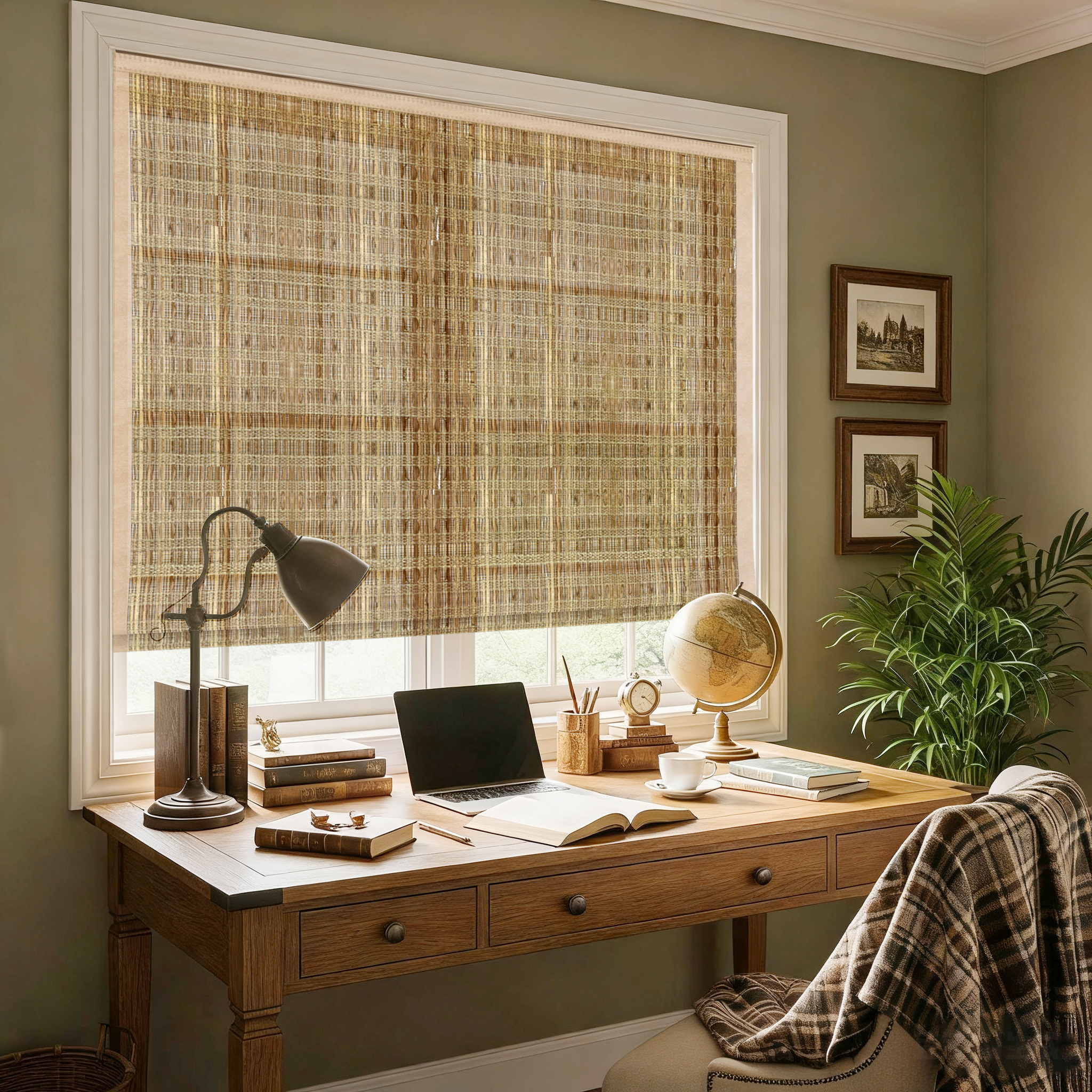 woven wood shades 70% blackout